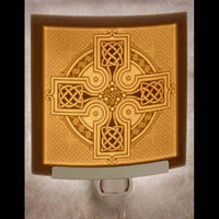 The Porcelain Garden Inc. - Celtic Cross Curved Night Light