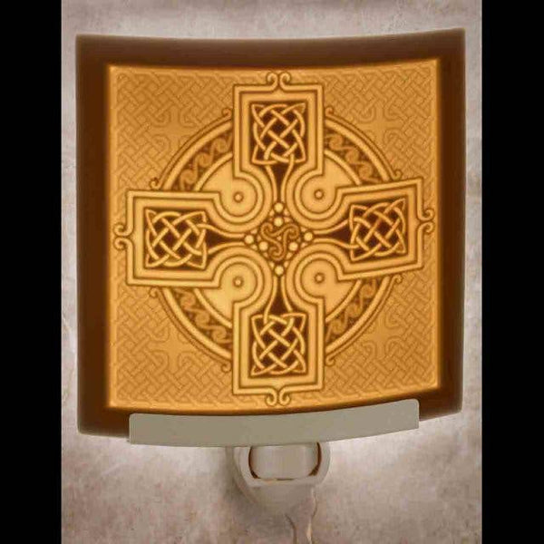 The Porcelain Garden Inc. - Celtic Cross Curved Night Light
