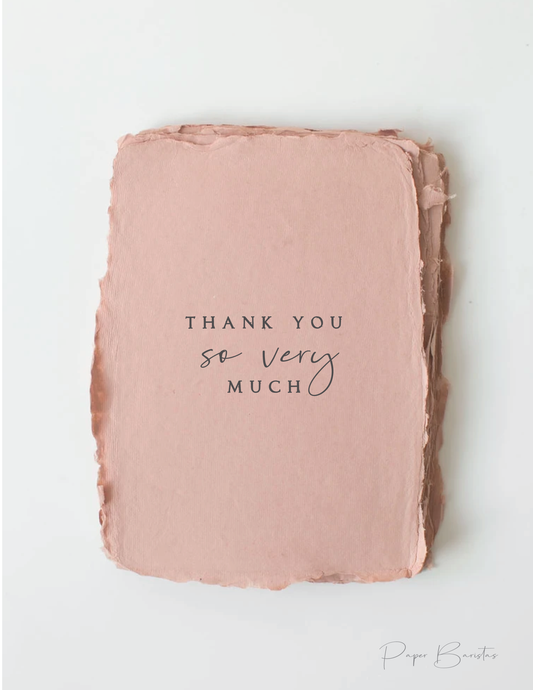Paper Baristas - "Thank you so very much" Greeting Card