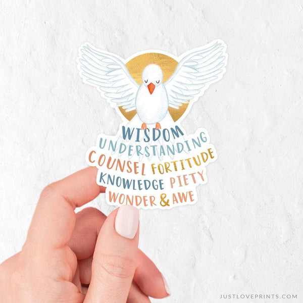 Just Love Prints - Gifts of the Holy Spirit Vinyl Sticker