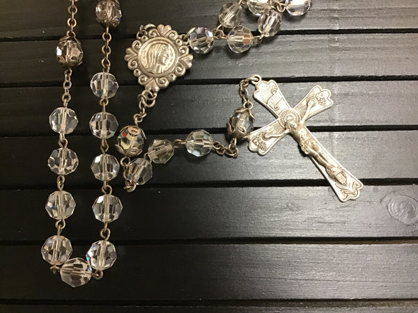 Sterling Silver & crystal Rosary