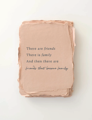 Paper Baristas - "Friends that are Family" Friendship Greeting Card