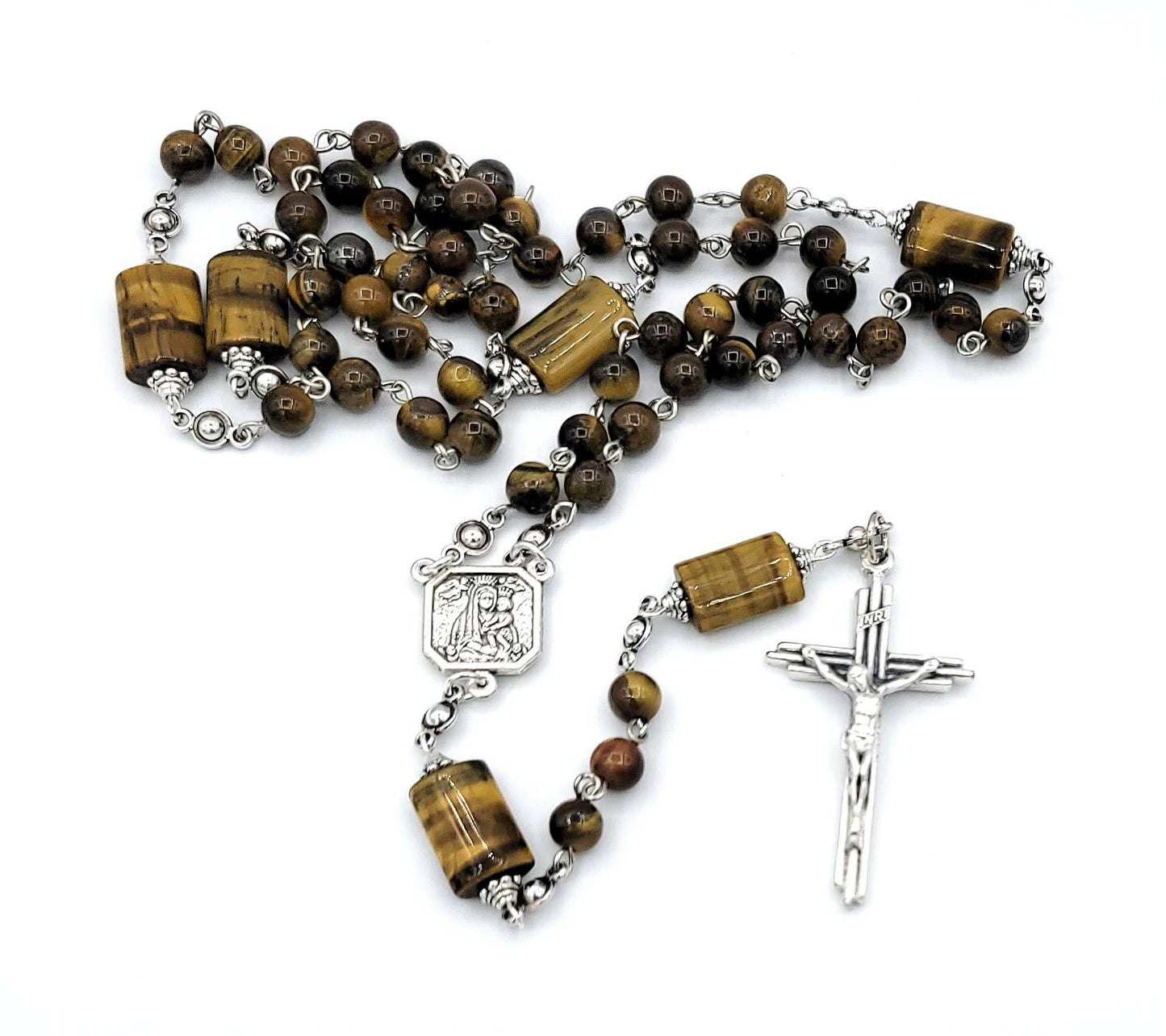 MG Rosary - Tiger Eye Rosary