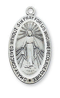 Large oval Miraculous Medal