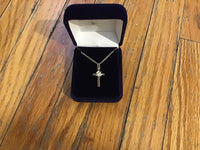 Cross with dove necklace