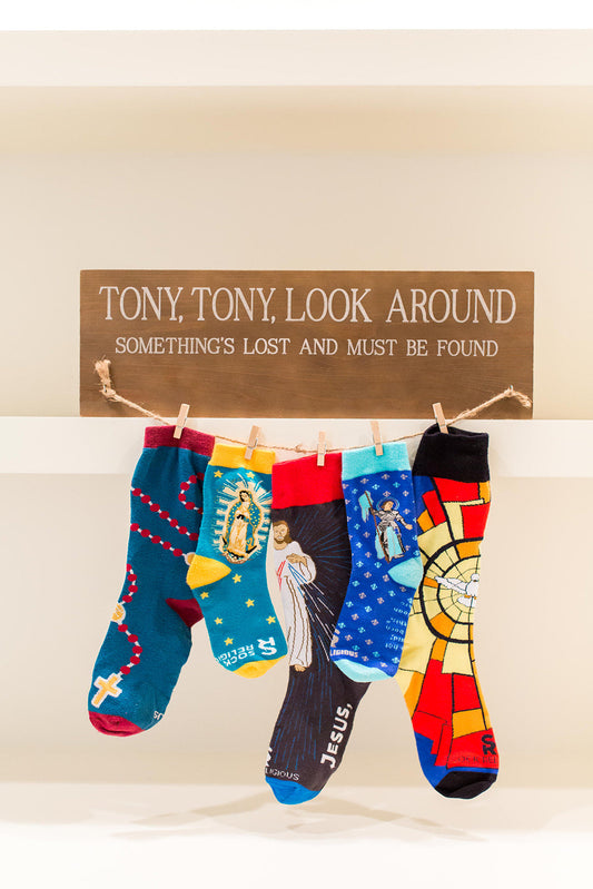 St Anthony Sign for Missing Socks