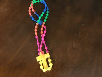 Multi colored silicone Rosary