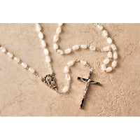 Faux Mother of Pearl Rosary