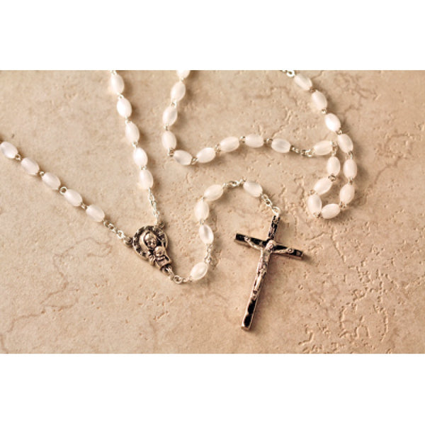 Faux Mother of Pearl Rosary