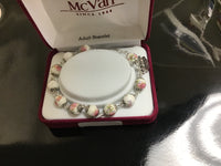 Flower ceramic bracelet