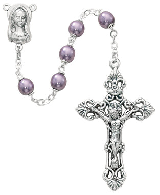 Amethyst Pearl Rosary