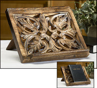 Carved wood Bible Stand