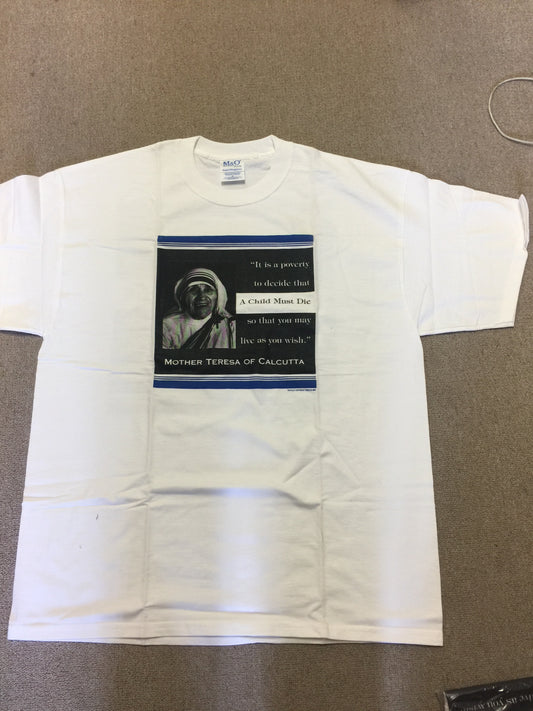 Short Sleeve T-shirt Mother Teresa