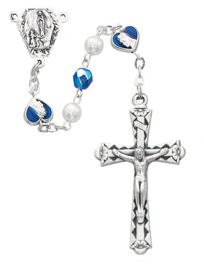 Blue/pearl Lourdes Rosary