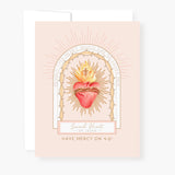 Sacred Heart Novena Card | Beige