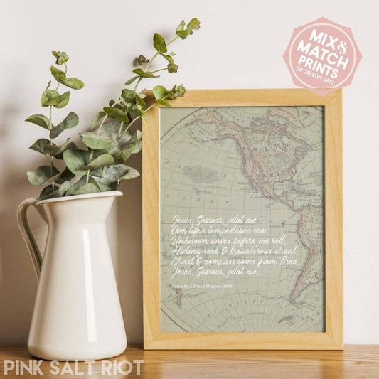 Jesus, Savior Pilot Me Print