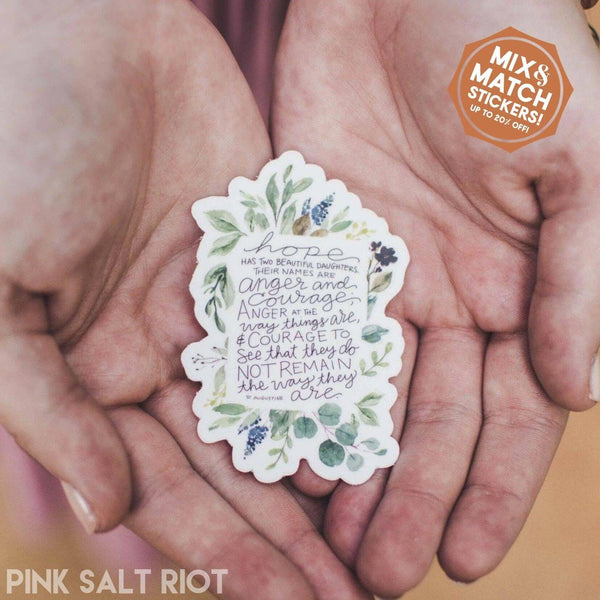 Pink Salt Riot - Hope Has Two Daughters Vinyl Sticker