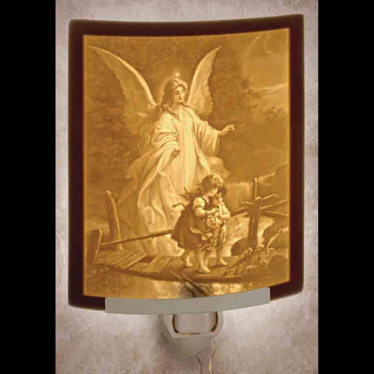 The Porcelain Garden Inc. - Angel at Bridge Curved Night Light