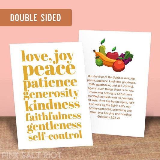 Fruits of the Spirit Double Sided Print