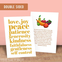 Fruits of the Spirit Double Sided Print