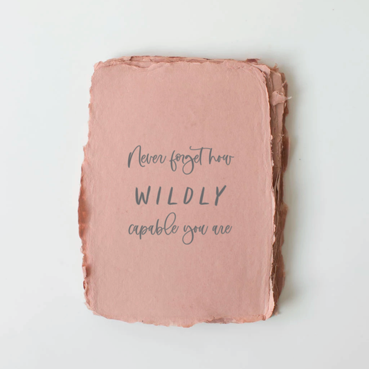 Paper Baristas - "Wildly Capable You Are" Encouragement Card