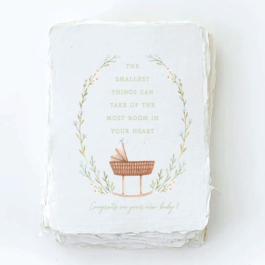 Paper Baristas - "Congrats on your new baby" Bassinet Greeting Card