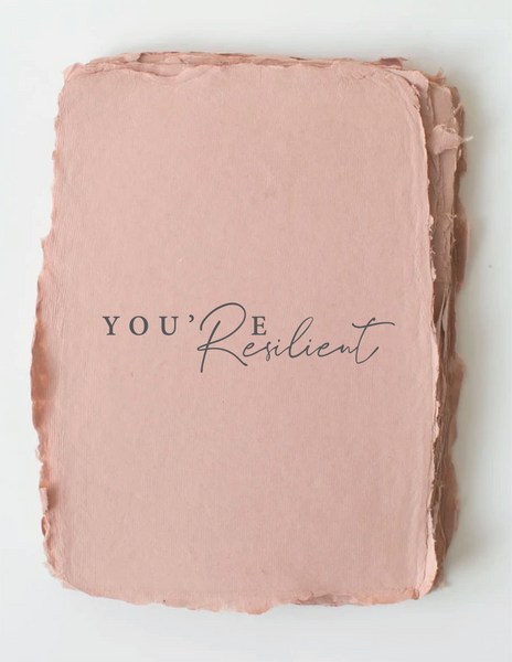 Paper Baristas - "You're Resilient" Encourage Love Friend Greeting Card