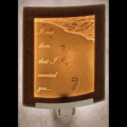 The Porcelain Garden Inc. - Footprints Curved Night Light
