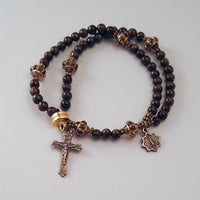 Bronzite Wrist Rosary