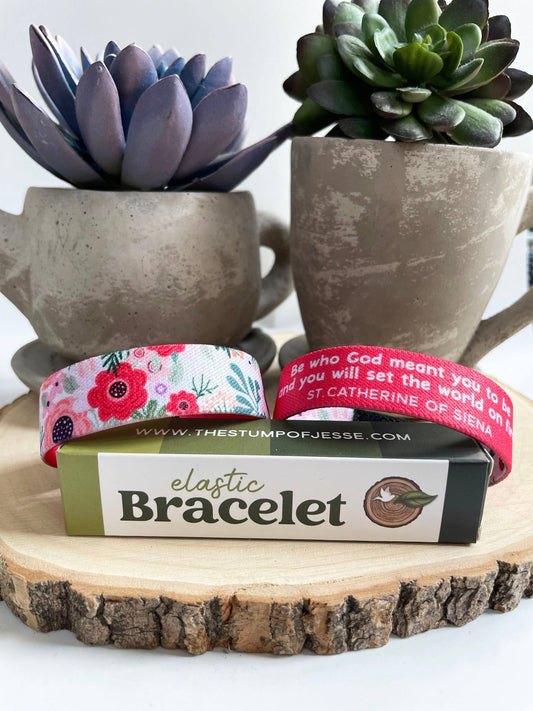The Stump of Jesse - St. Catherine of Siena | Reversible Elastic Bracelet