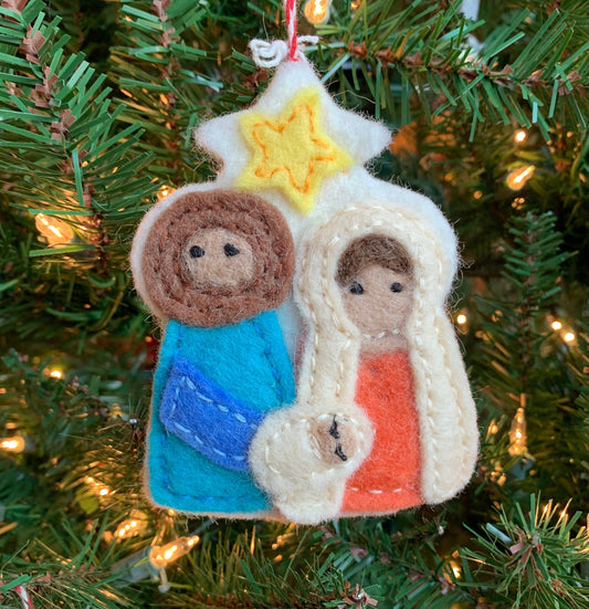 Ornaments 4 Orphans - Nativity Felt Wool Christmas Ornament