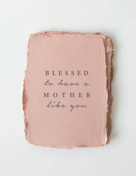 Paper Baristas - "Blessed to have a mother like you" Mother's Day Card