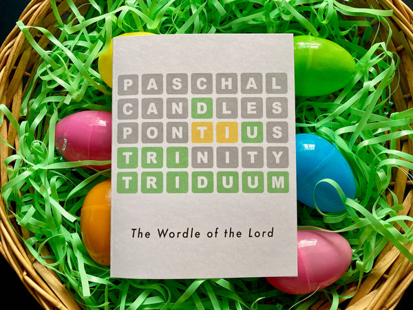 Catholic Card Co. - Wordle of the Lord | Catholic Easter Card