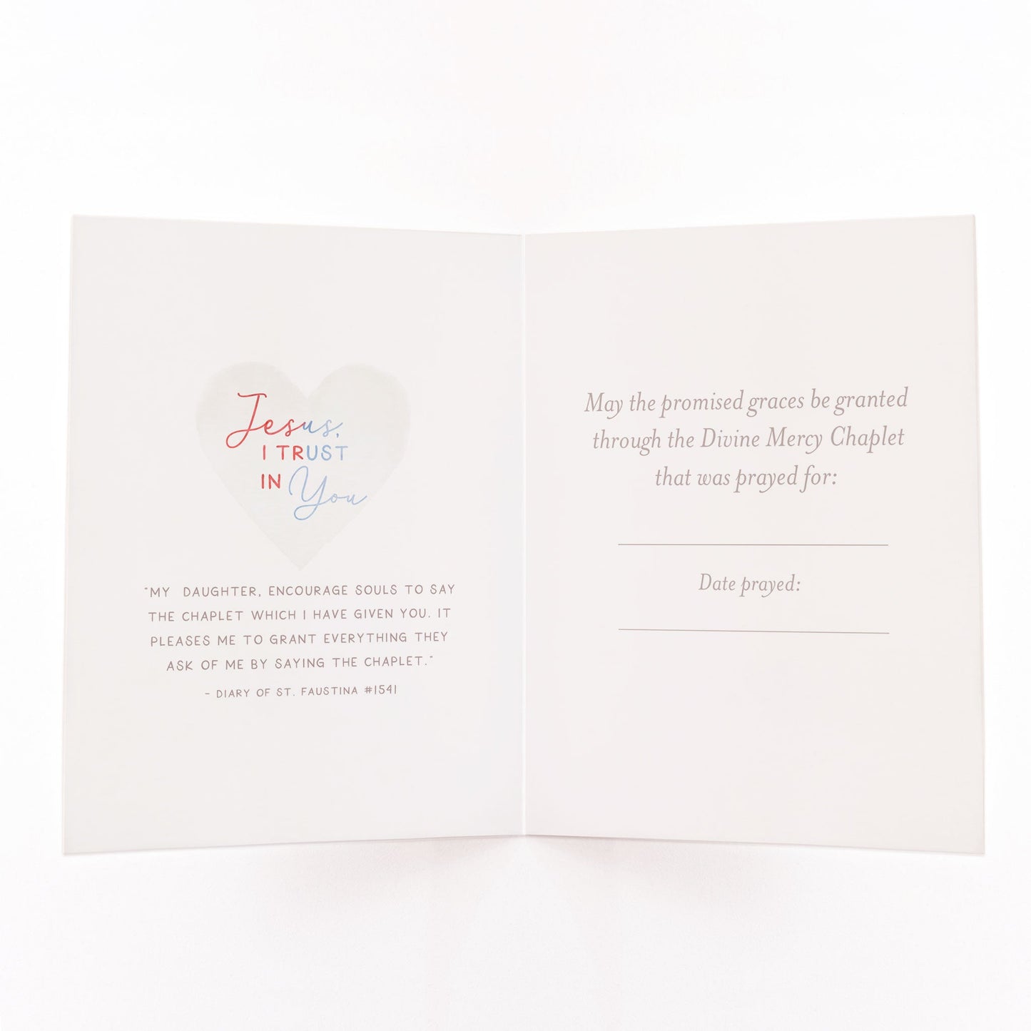 Divine Mercy Chaplet Card | Chaplet Arch Design | Navy Blue