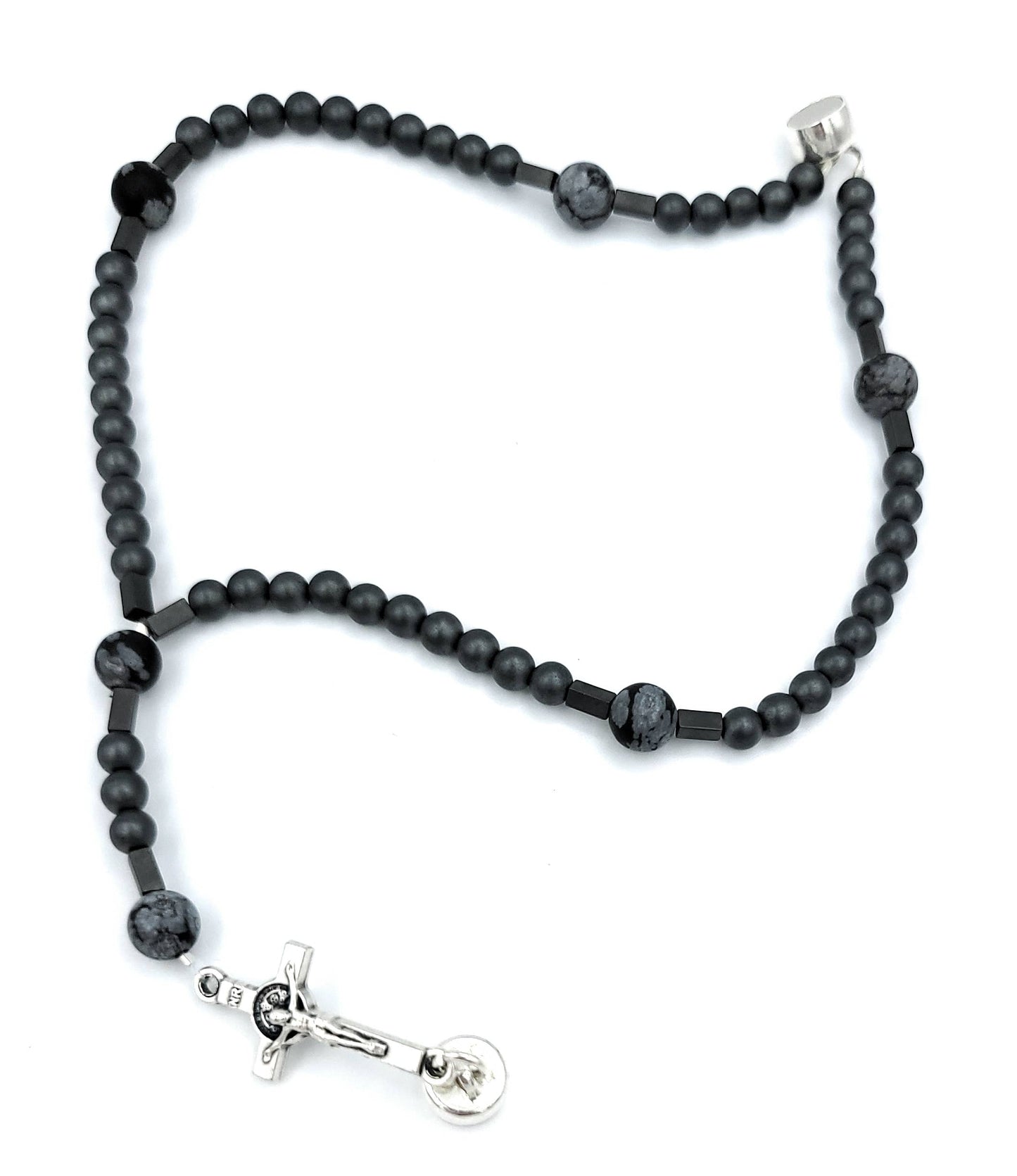 Men's Wrist Rosary Matte Hematite