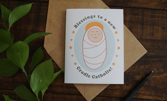 Catholic Card Co. - Cradle Catholic | Catholic New Baby Card