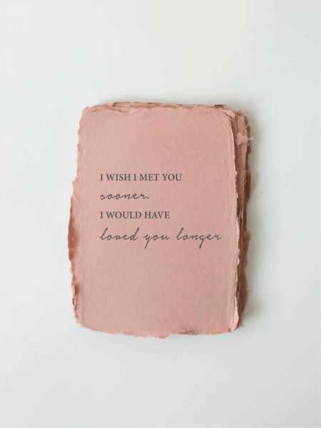 Paper Baristas - "Loved You Longer" Love/Friendship Card