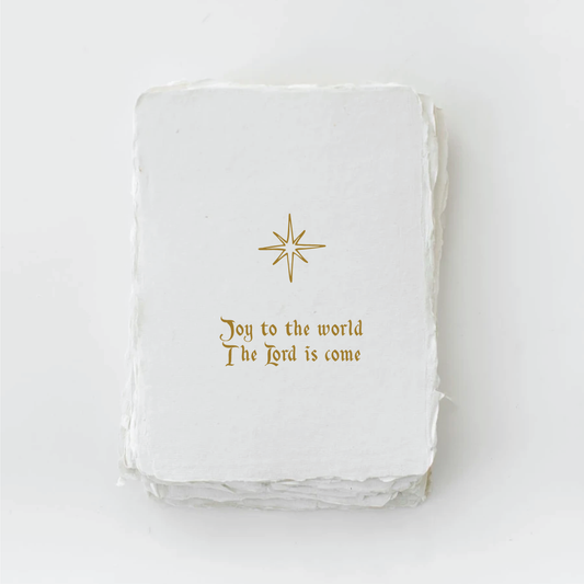 Paper Baristas - "Joy to the World" Christmas Holiday Greeting Card