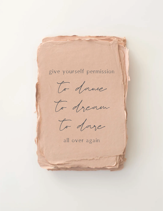 Paper Baristas - "Permission to Dance, Dream, Dare" Encourage Card
