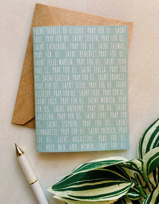 Catholic Card Co. - Catholic Feast Day Card | Patron Saint | All Saints Day Card