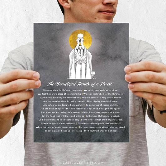 Just Love Prints - The Beautiful Hands of a Priest