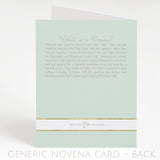 Generic Novena Card | Mint Green