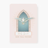 Holy Spirit Prayer Card | Window | Beige