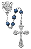 Metallic Blue Rosary
