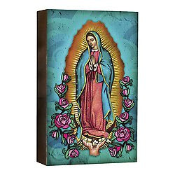 Our Lady of Guadalupe box Sign