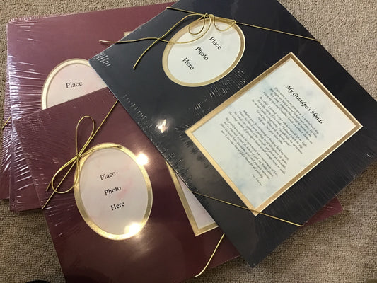 Memorial Matte can be framed