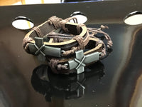 Cross leather cord bracelets