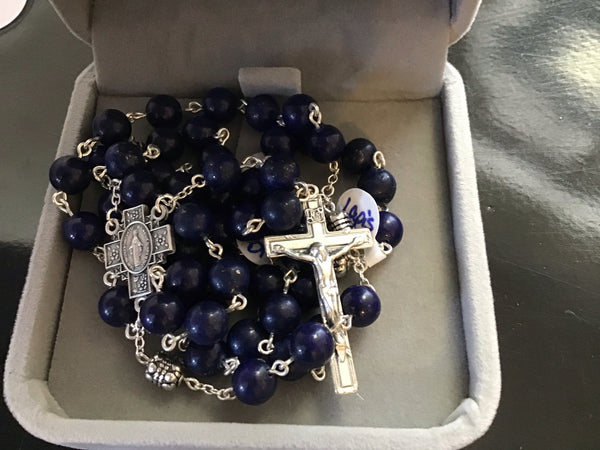 Blue Lapis Rosary