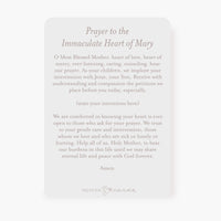 Immaculate Heart of Mary Prayer Card | Bright Pink
