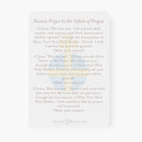 Infant of Prague Novena Prayer Card | Mint Green